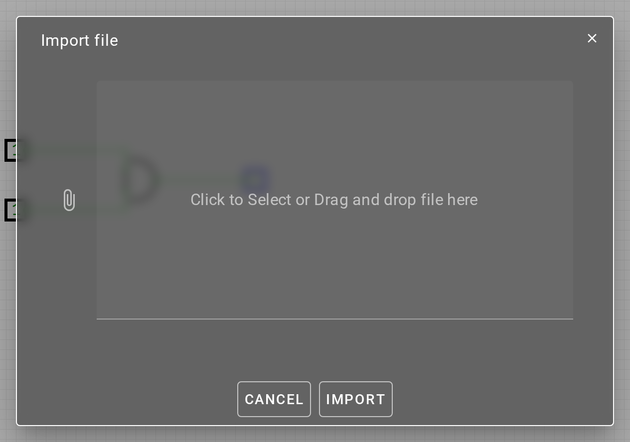 The Import Project dialog