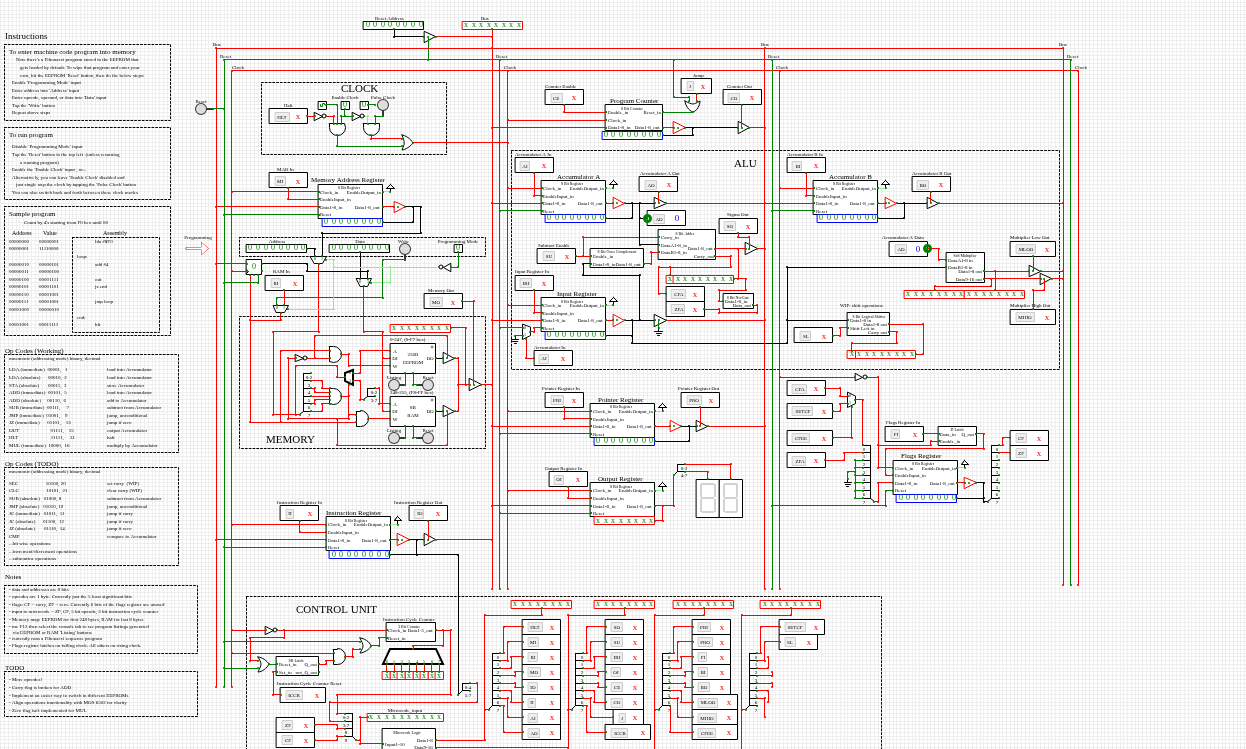 SAP-1 Computer circuit